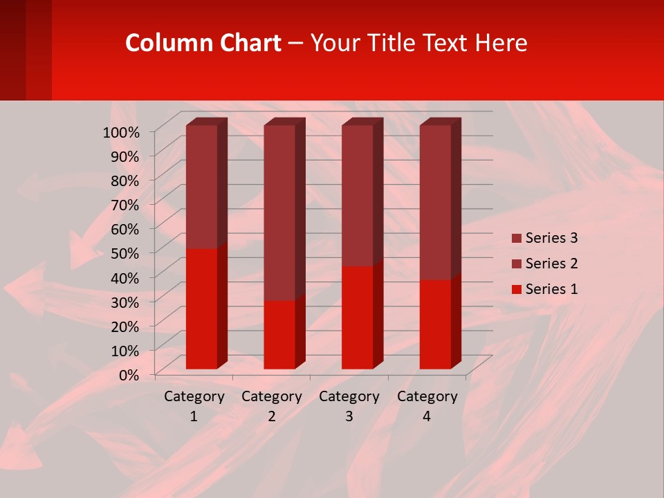 A Red And Black Abstract Background With Arrows PowerPoint Template