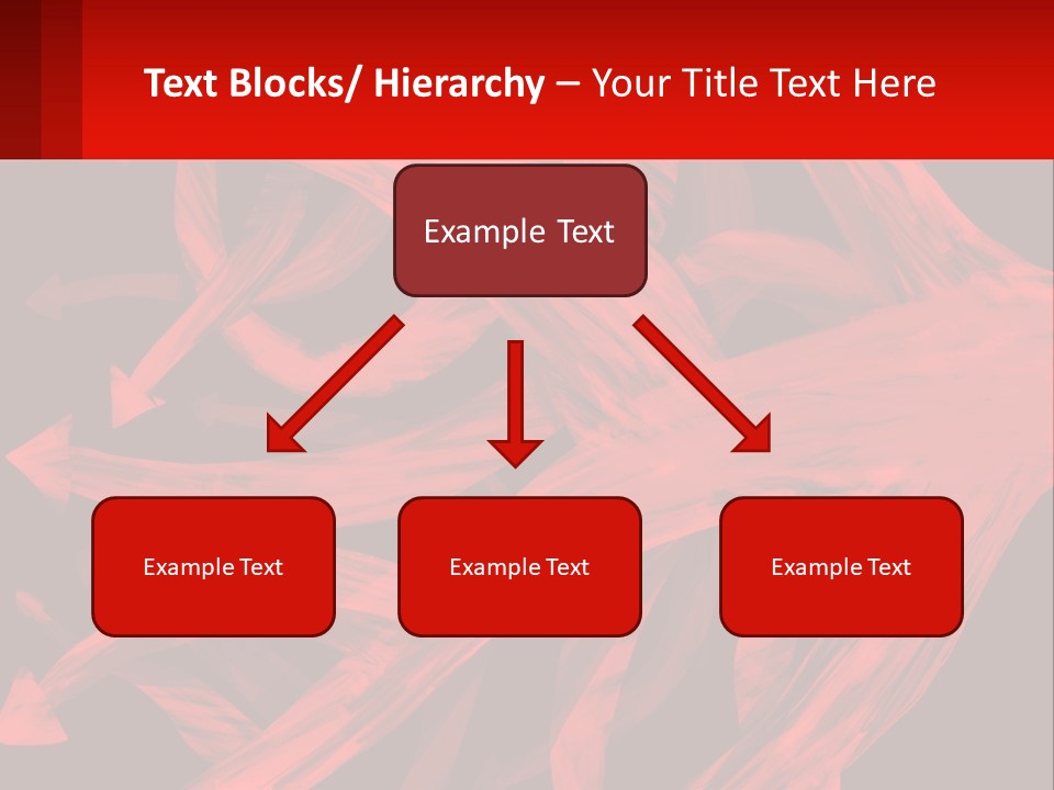 A Red And Black Abstract Background With Arrows PowerPoint Template