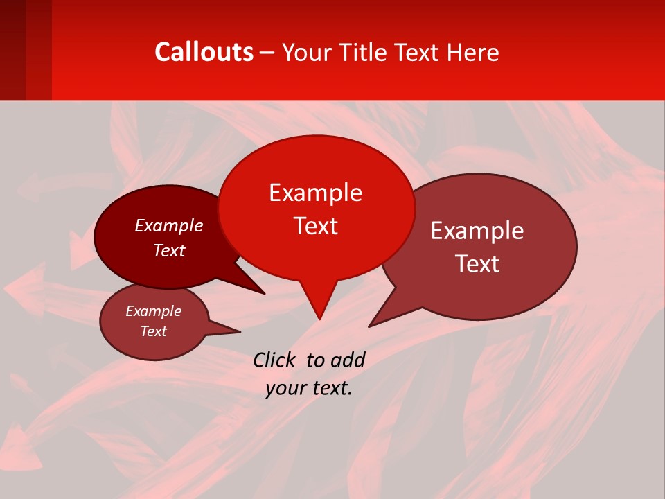 A Red And Black Abstract Background With Arrows PowerPoint Template