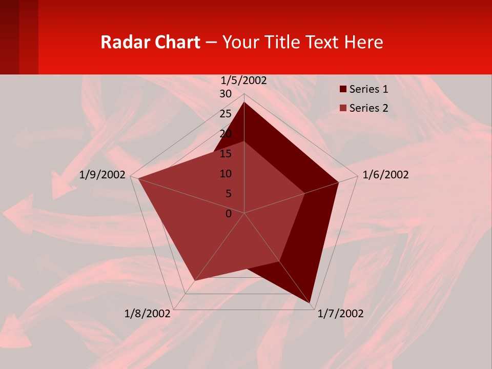 A Red And Black Abstract Background With Arrows PowerPoint Template