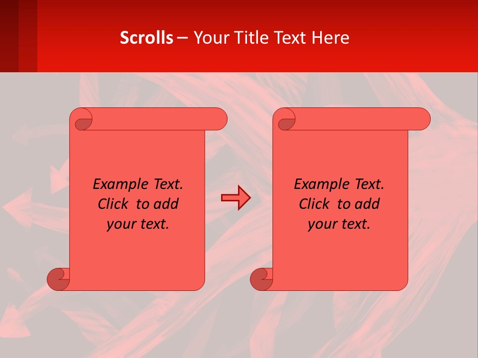 A Red And Black Abstract Background With Arrows PowerPoint Template