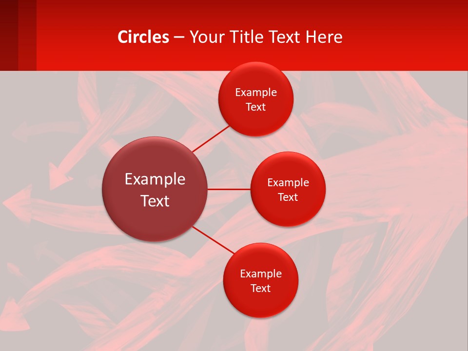 A Red And Black Abstract Background With Arrows PowerPoint Template