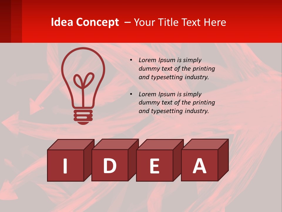 A Red And Black Abstract Background With Arrows PowerPoint Template