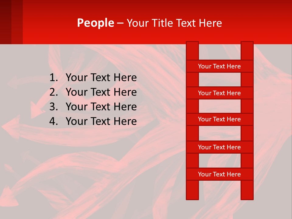 A Red And Black Abstract Background With Arrows PowerPoint Template