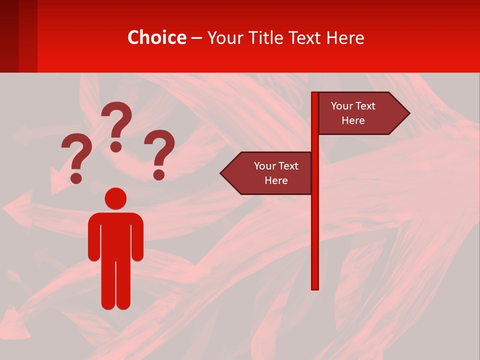 A Red And Black Abstract Background With Arrows PowerPoint Template