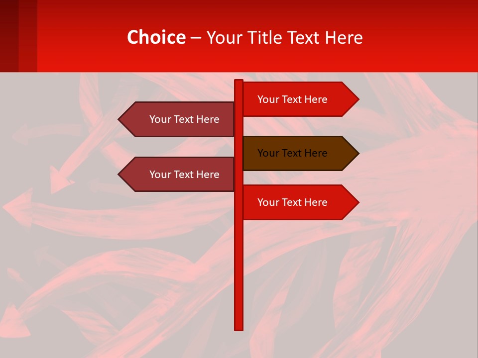 A Red And Black Abstract Background With Arrows PowerPoint Template