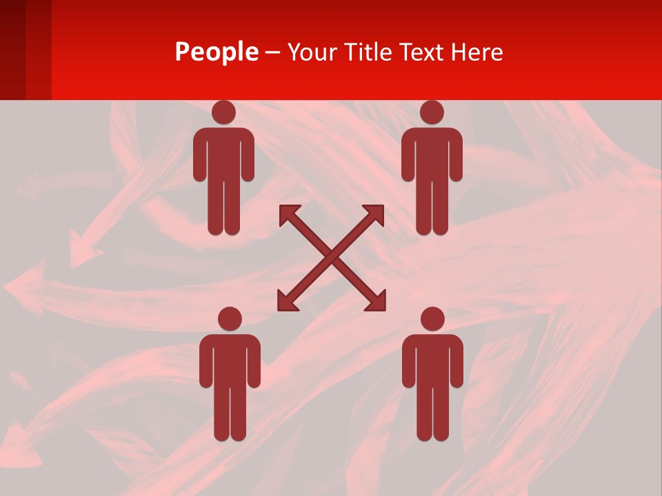 A Red And Black Abstract Background With Arrows PowerPoint Template