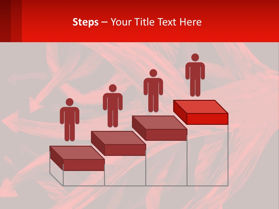 A Red And Black Abstract Background With Arrows PowerPoint Template