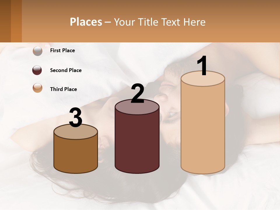 A Man And A Woman Laying In Bed Together PowerPoint Template