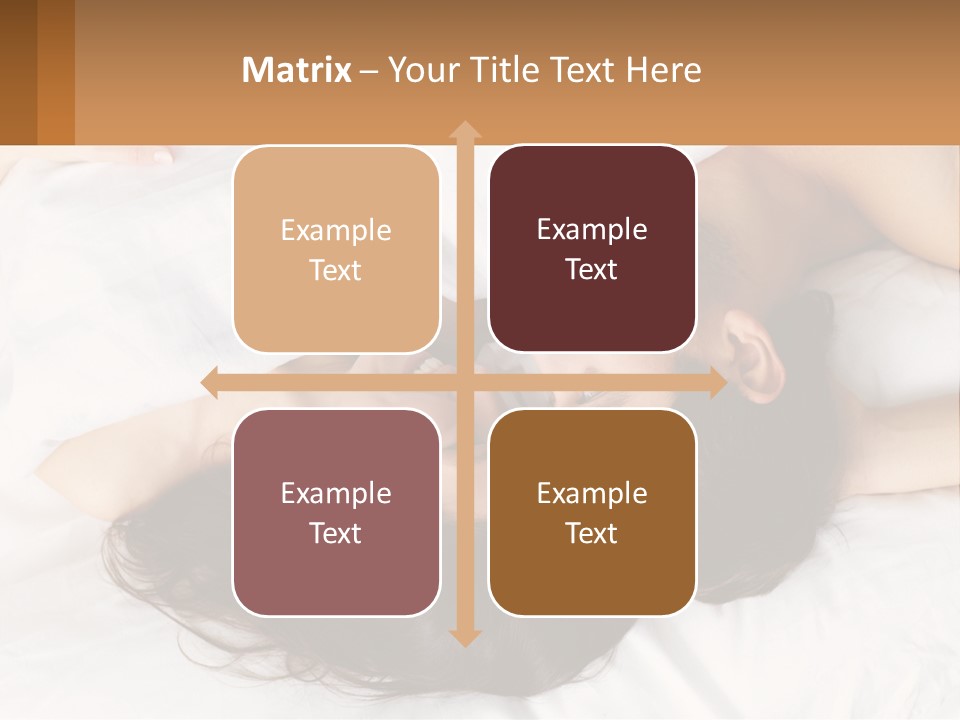 A Man And A Woman Laying In Bed Together PowerPoint Template