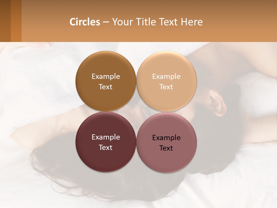 A Man And A Woman Laying In Bed Together PowerPoint Template