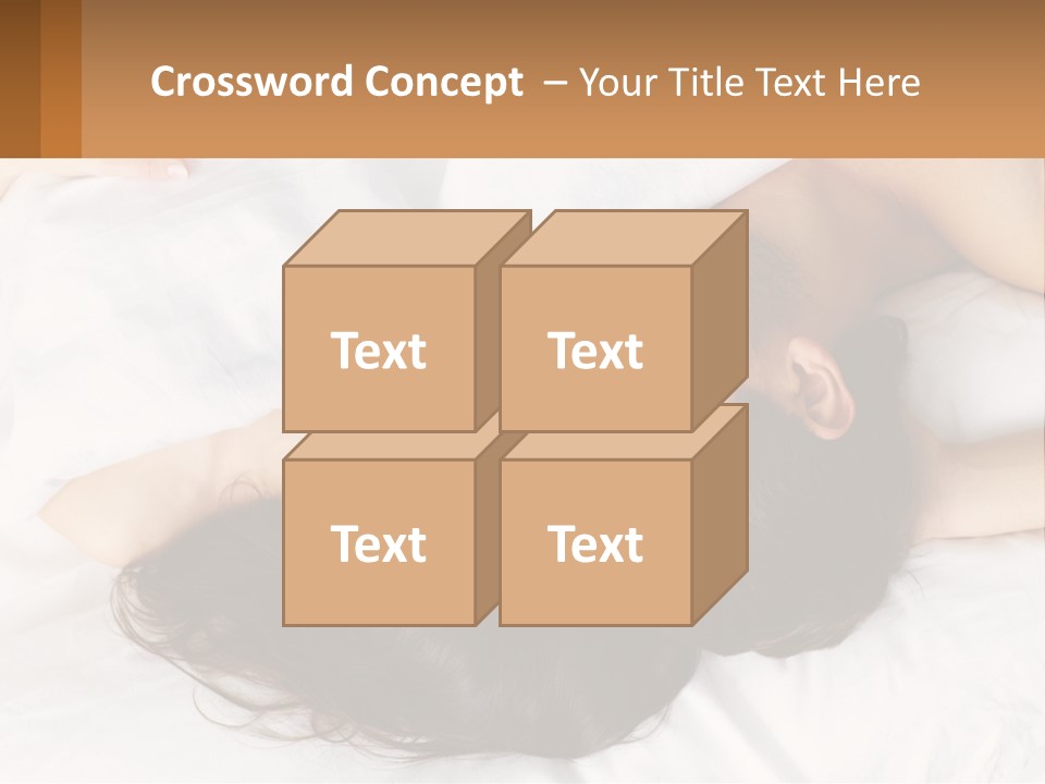 A Man And A Woman Laying In Bed Together PowerPoint Template