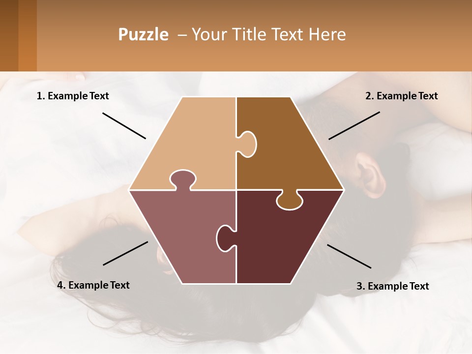 A Man And A Woman Laying In Bed Together PowerPoint Template