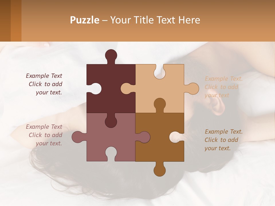 A Man And A Woman Laying In Bed Together PowerPoint Template