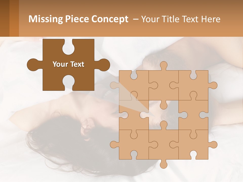 A Man And A Woman Laying In Bed Together PowerPoint Template