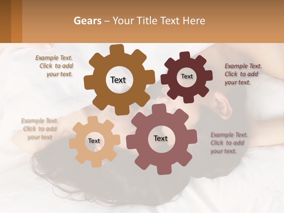 A Man And A Woman Laying In Bed Together PowerPoint Template