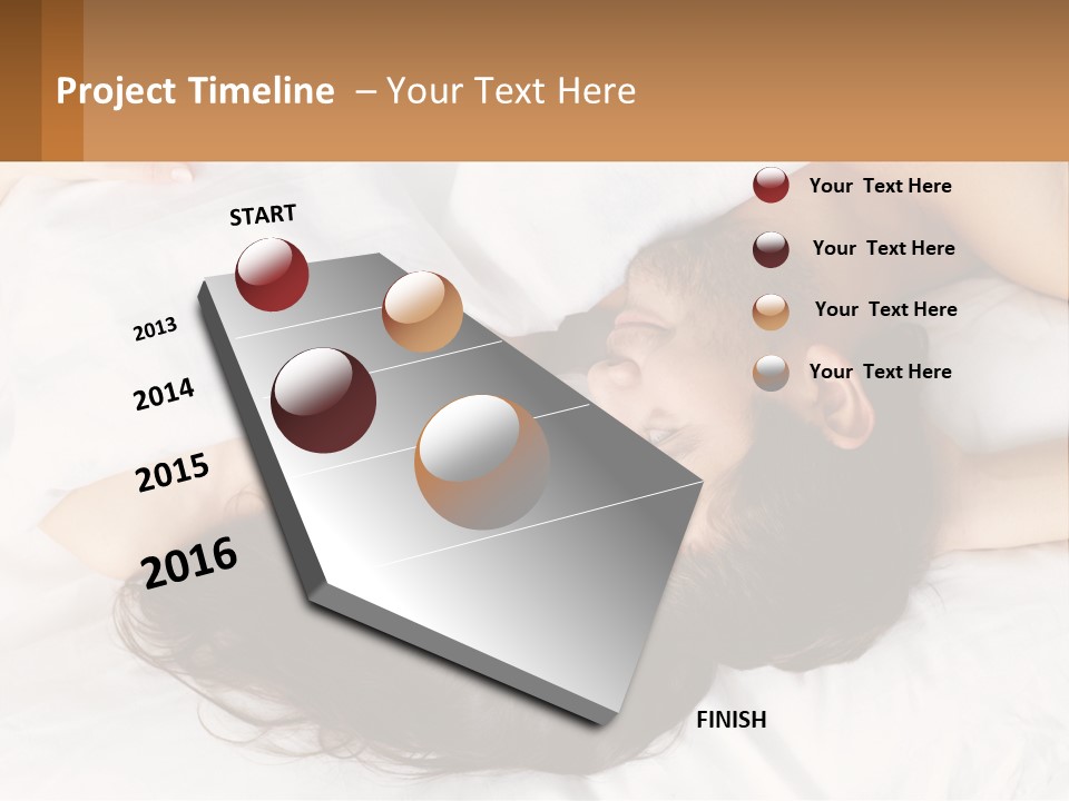 A Man And A Woman Laying In Bed Together PowerPoint Template