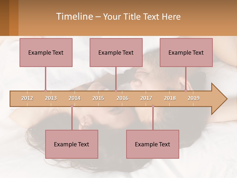 A Man And A Woman Laying In Bed Together PowerPoint Template