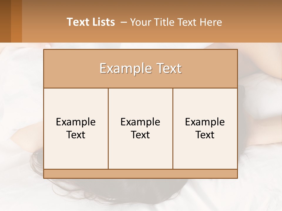 A Man And A Woman Laying In Bed Together PowerPoint Template