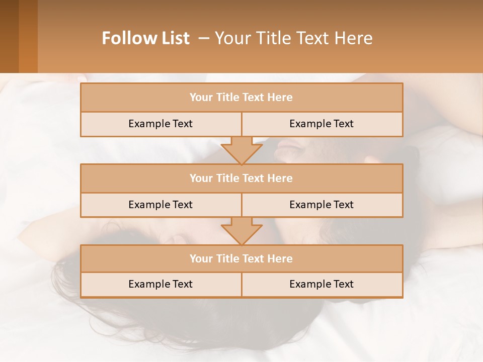 A Man And A Woman Laying In Bed Together PowerPoint Template