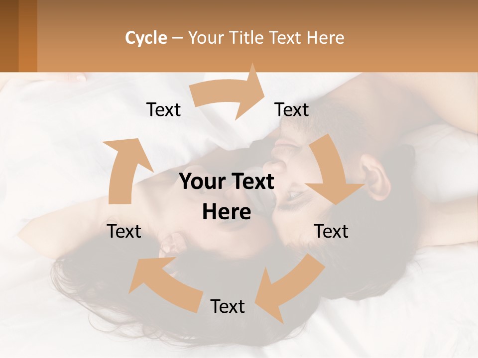 A Man And A Woman Laying In Bed Together PowerPoint Template