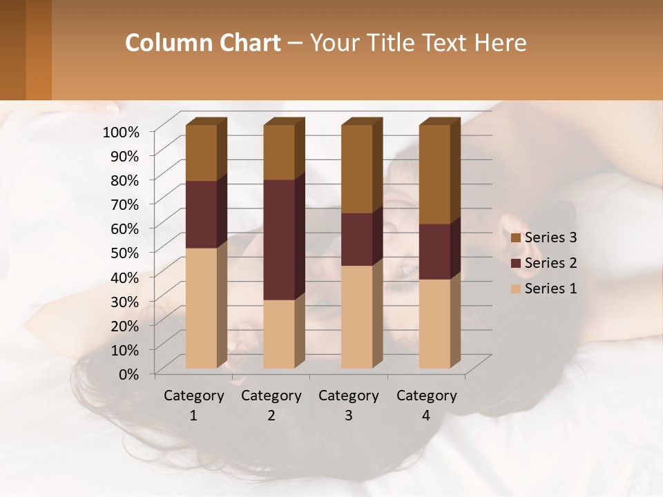 A Man And A Woman Laying In Bed Together PowerPoint Template