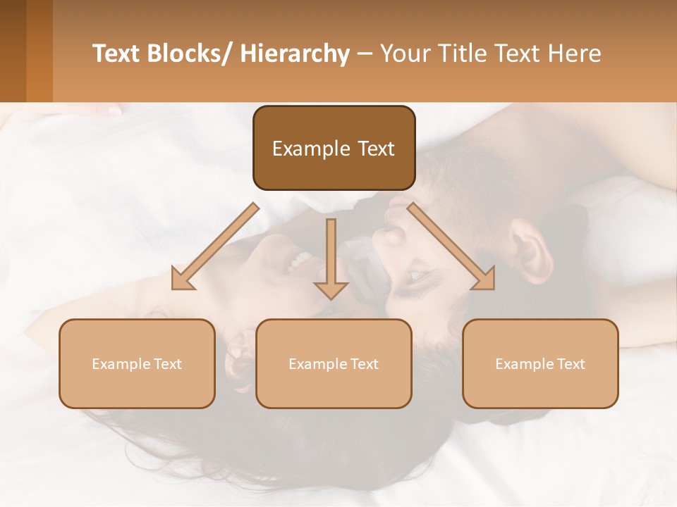 A Man And A Woman Laying In Bed Together PowerPoint Template
