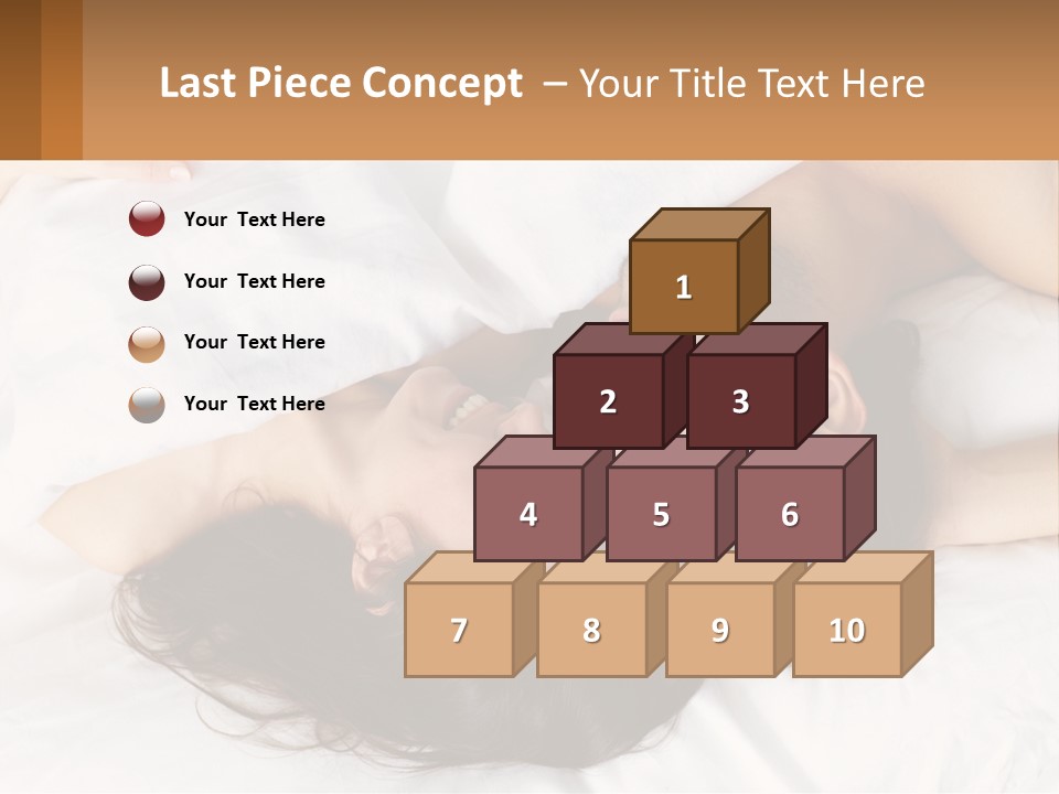 A Man And A Woman Laying In Bed Together PowerPoint Template