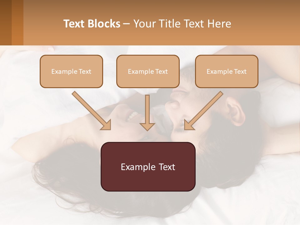 A Man And A Woman Laying In Bed Together PowerPoint Template