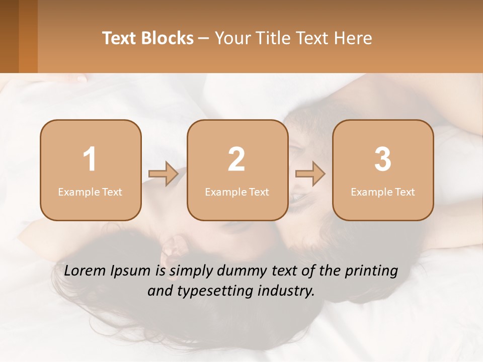 A Man And A Woman Laying In Bed Together PowerPoint Template