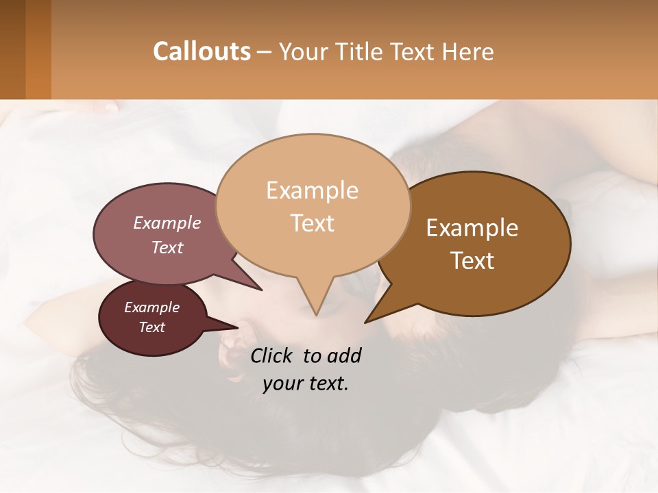 A Man And A Woman Laying In Bed Together PowerPoint Template