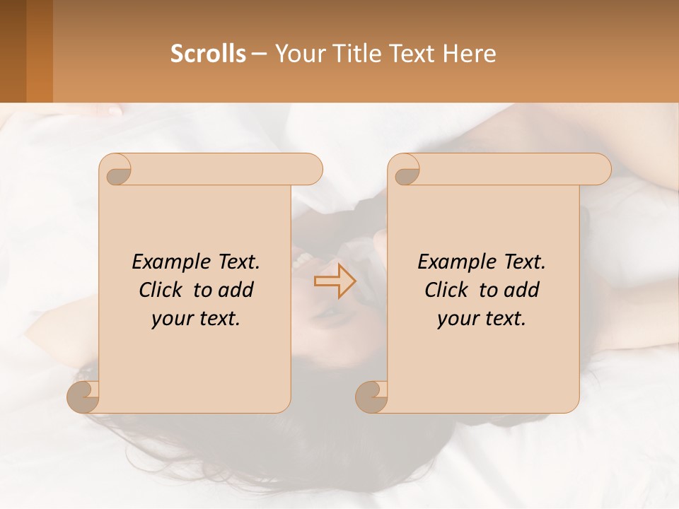 A Man And A Woman Laying In Bed Together PowerPoint Template