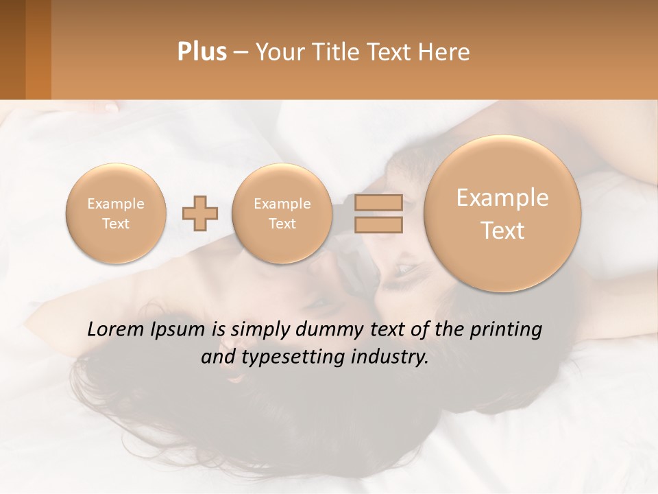 A Man And A Woman Laying In Bed Together PowerPoint Template