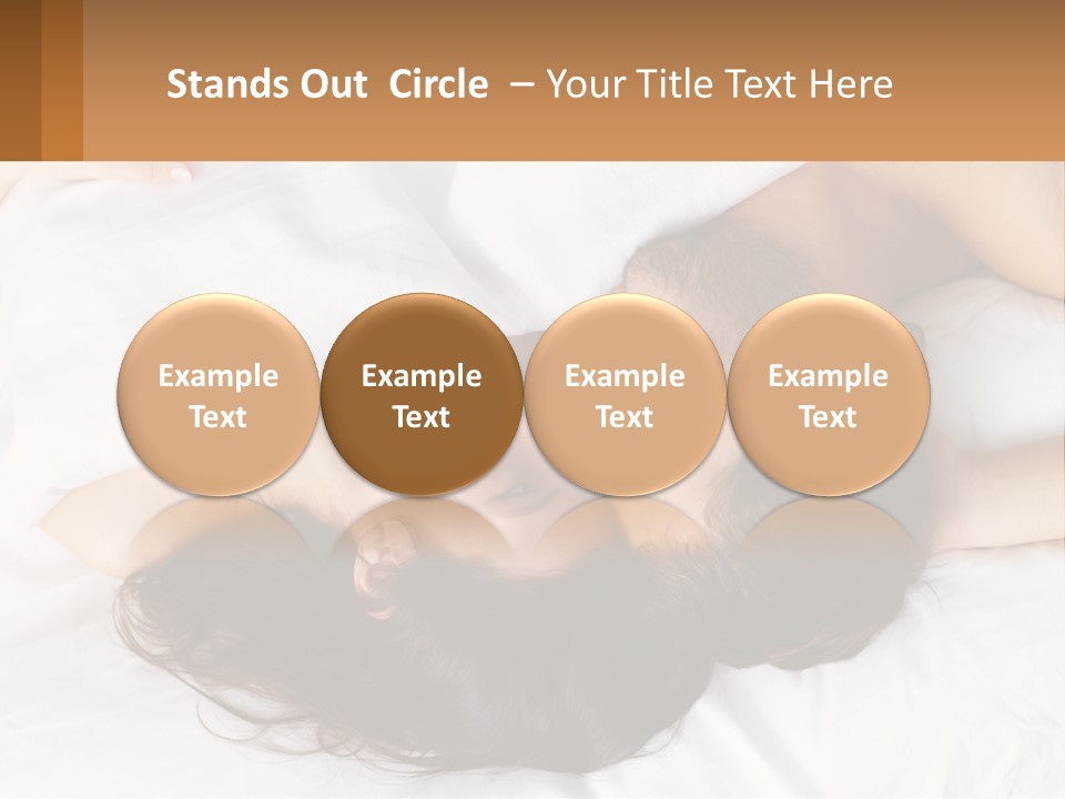 A Man And A Woman Laying In Bed Together PowerPoint Template