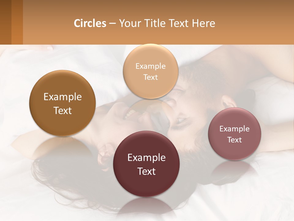 A Man And A Woman Laying In Bed Together PowerPoint Template