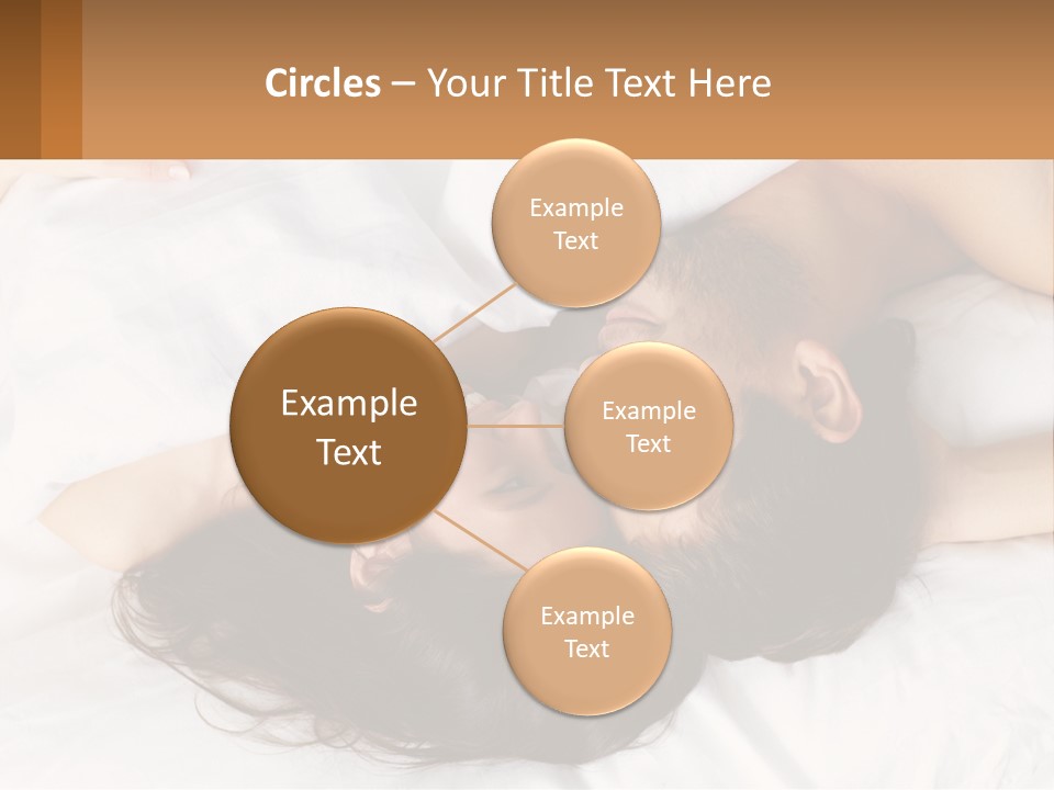 A Man And A Woman Laying In Bed Together PowerPoint Template