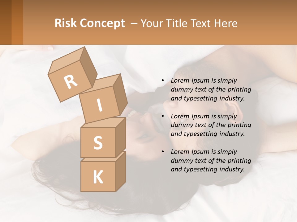 A Man And A Woman Laying In Bed Together PowerPoint Template