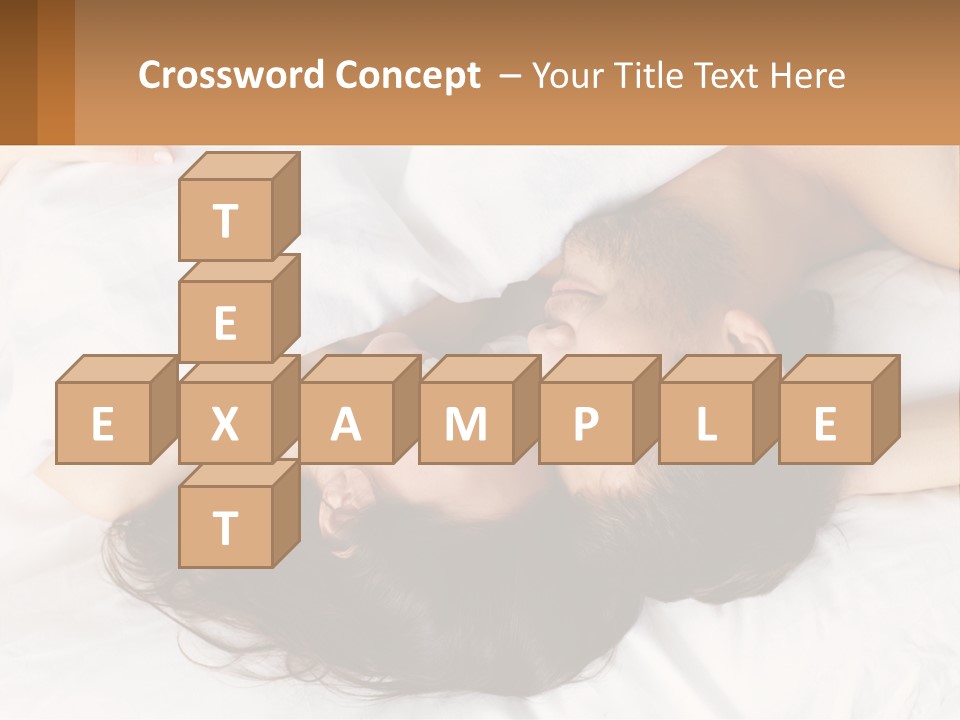 A Man And A Woman Laying In Bed Together PowerPoint Template