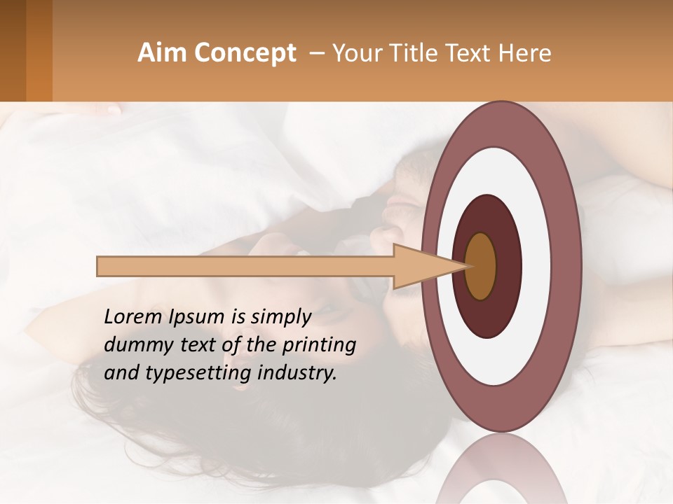 A Man And A Woman Laying In Bed Together PowerPoint Template