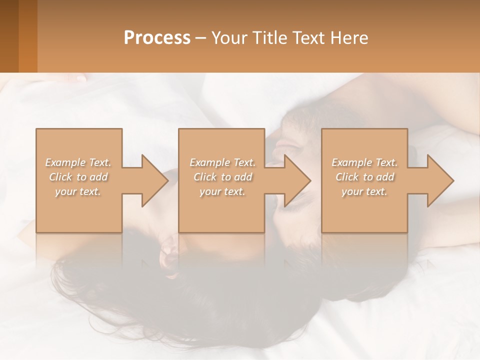 A Man And A Woman Laying In Bed Together PowerPoint Template