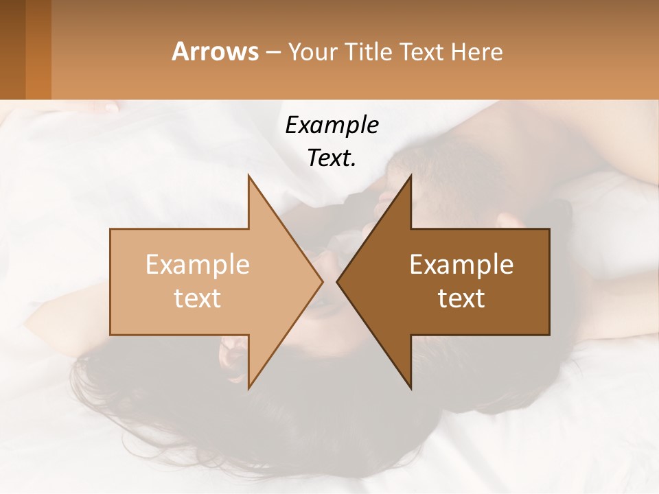 A Man And A Woman Laying In Bed Together PowerPoint Template