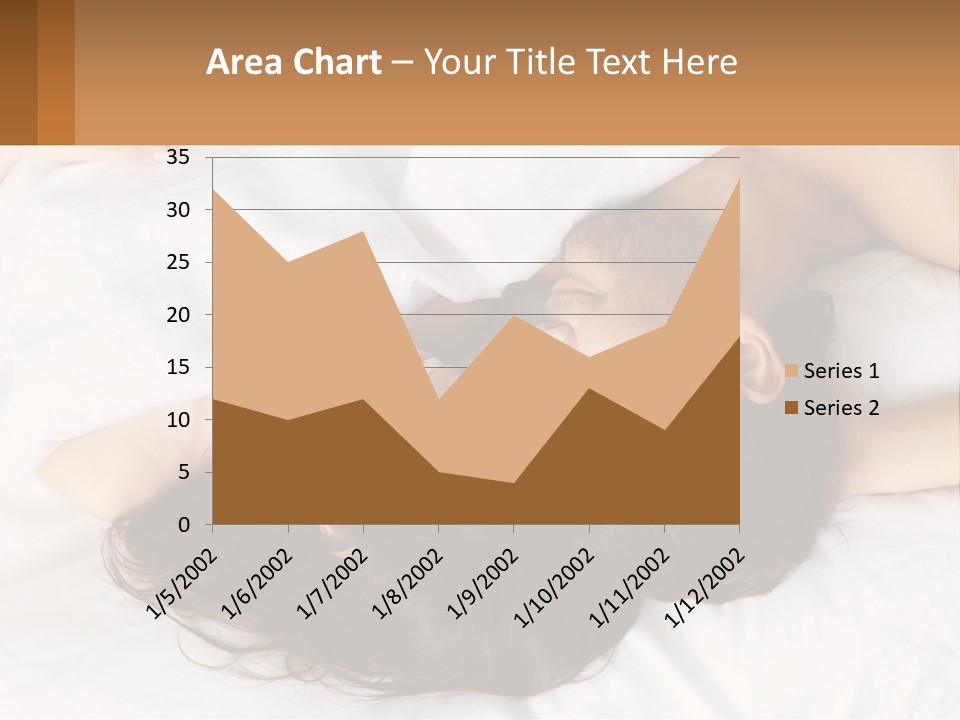 A Man And A Woman Laying In Bed Together PowerPoint Template