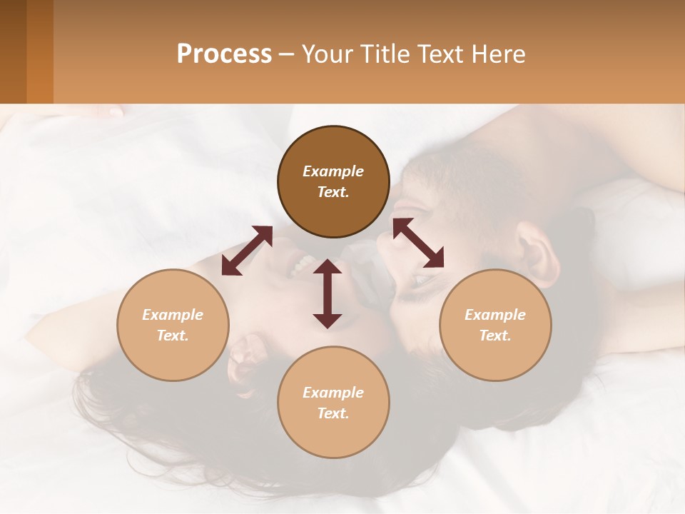 A Man And A Woman Laying In Bed Together PowerPoint Template