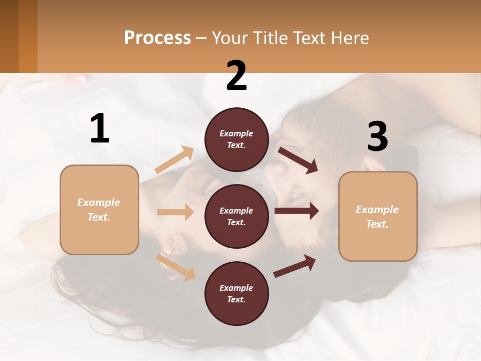 A Man And A Woman Laying In Bed Together PowerPoint Template