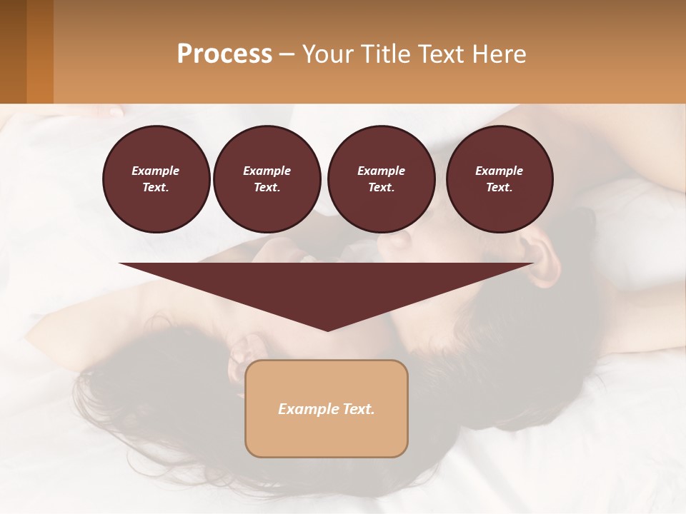 A Man And A Woman Laying In Bed Together PowerPoint Template