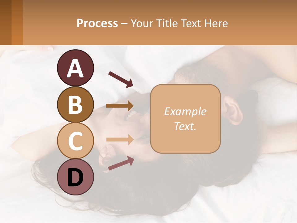 A Man And A Woman Laying In Bed Together PowerPoint Template