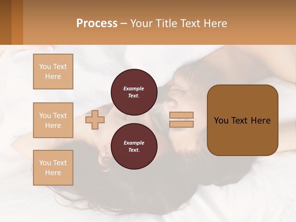A Man And A Woman Laying In Bed Together PowerPoint Template