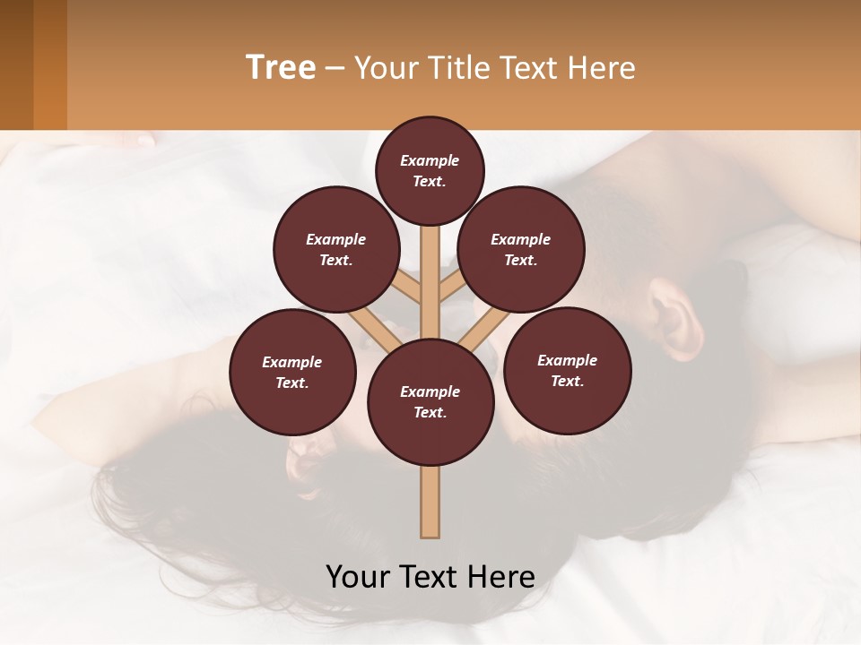 A Man And A Woman Laying In Bed Together PowerPoint Template