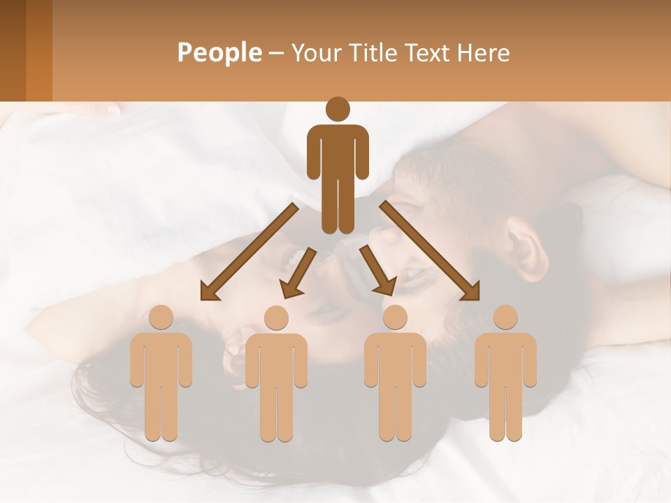 A Man And A Woman Laying In Bed Together PowerPoint Template