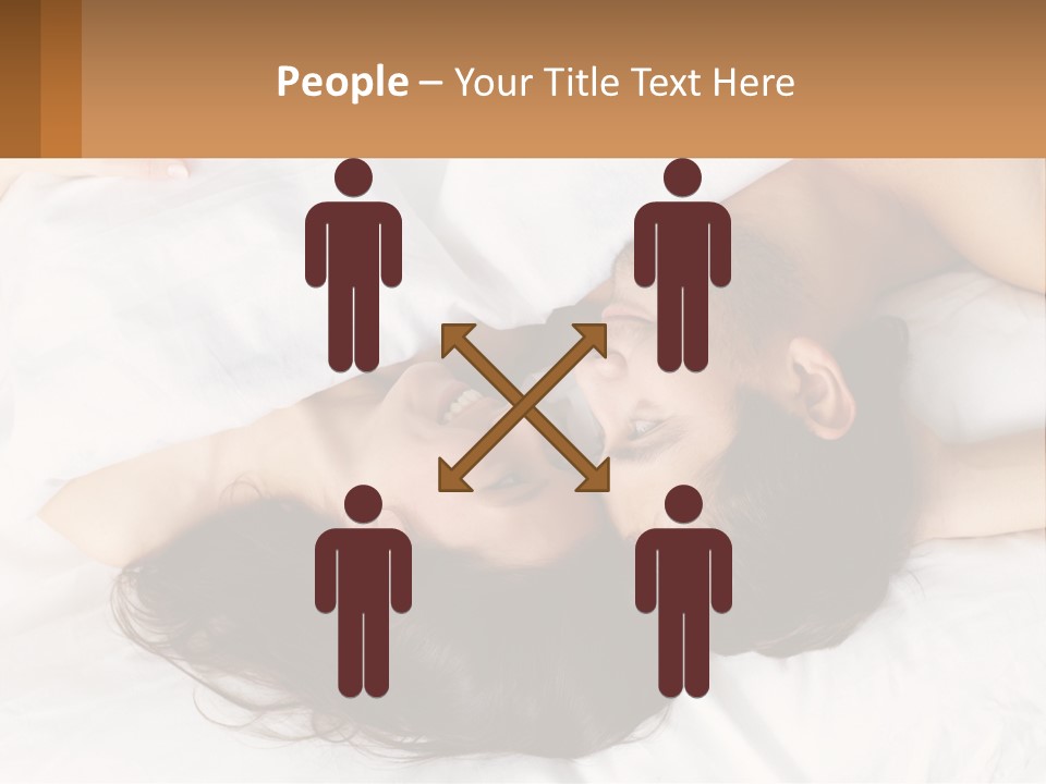 A Man And A Woman Laying In Bed Together PowerPoint Template